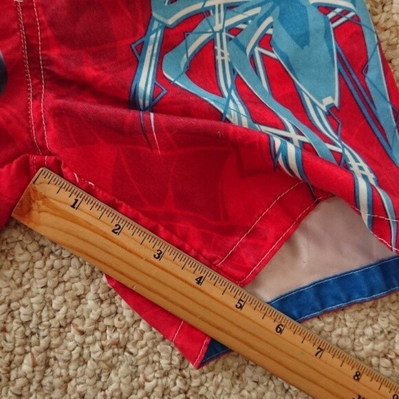 Boys Marvel Spider Swim Shorts - Blue & red size 5 - Picture 7 of 10